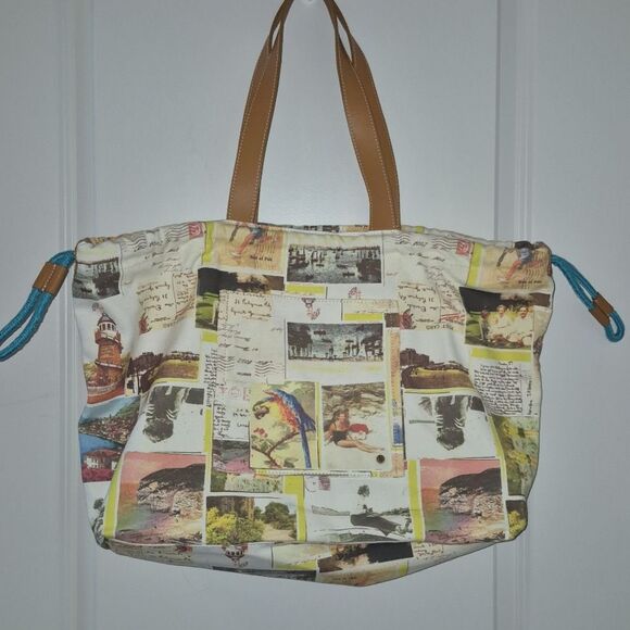 Boden Post Card Tote Bag Canvas - Picture 1 of 10